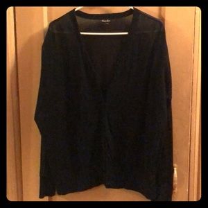 Gauzy Black Steven Alan Cardigan In Large